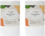 KaWaii Baby Cloth Diaper Liners Biodegradable Unscented Nappy Liner Rolls, SGS Certified 11 X 7”, 100 Sheets/Roll - Pack of 4 Rolls - Image 6